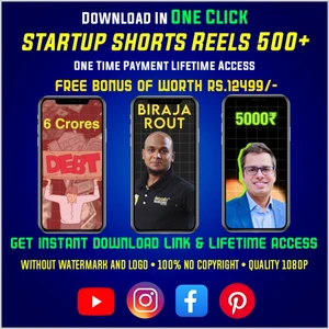 STARTUP SHORTS REELS 300+